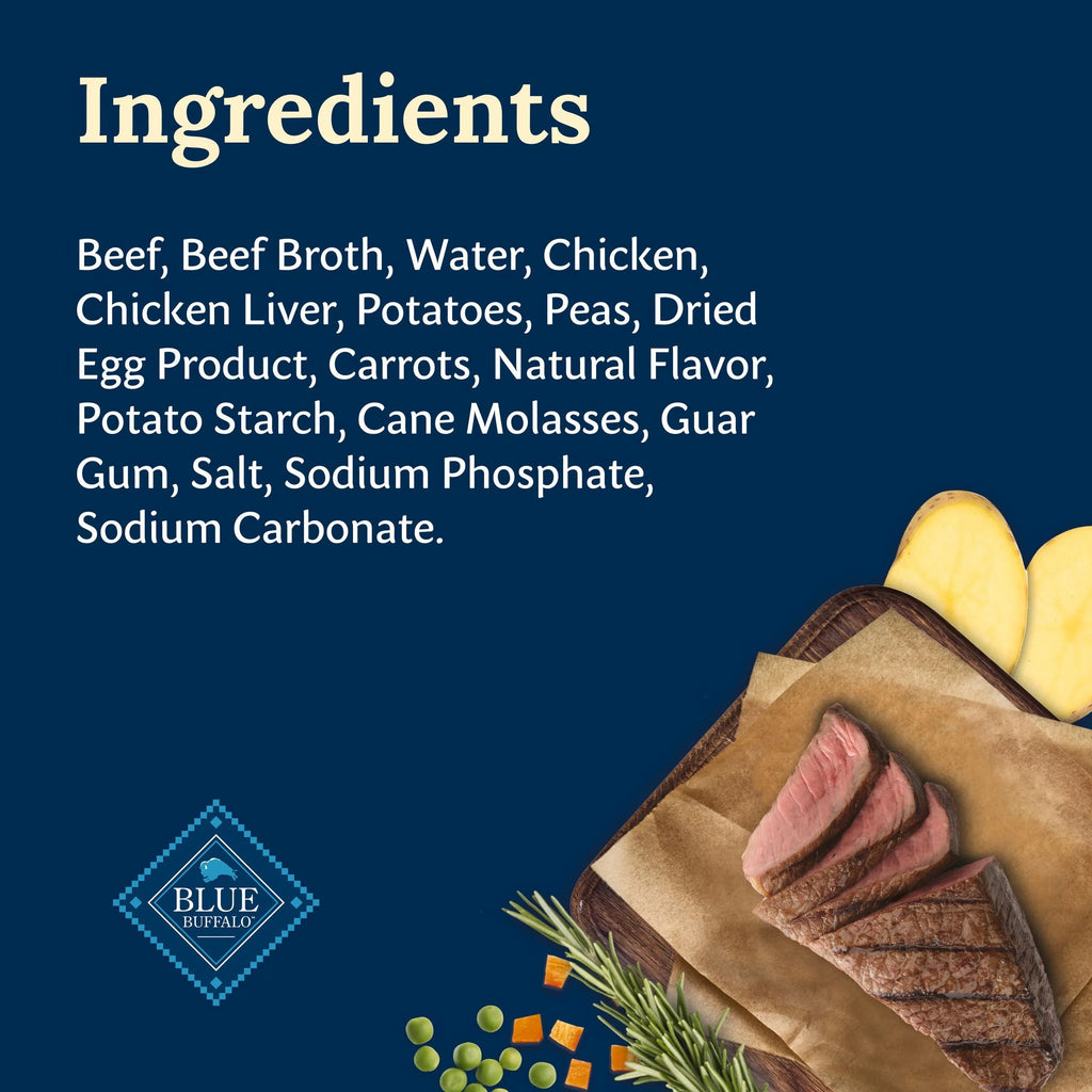 (6 Pack)  Delectables Natural Wet Dog Food Toppers, Hearty Beef, 3-Oz Pouch