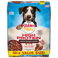Kibbles 'N Bits Triple Steak Flavor Dry High Protein Dog Food 40 Lb Bag