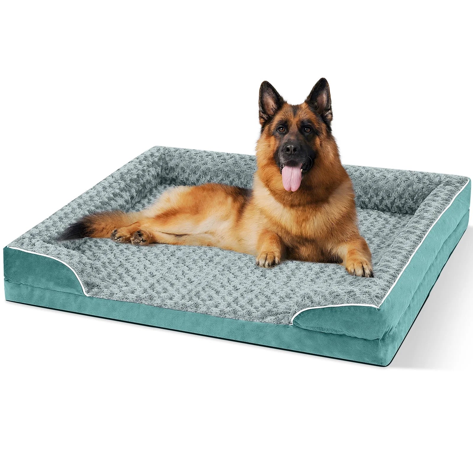 Dog Bed for Large Medium Small Dogs Orthopedic Waterproof Dog Sofa Bed Non Slip Pet Couch with Removable Washable Cover Supportive Foam M to XXL