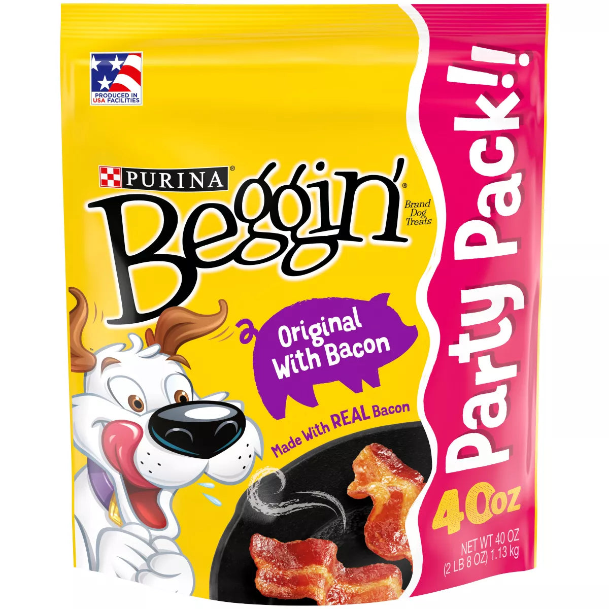 Purina Beggin' Strips Dog Training Treats with Bacon Chewy Dog Treats