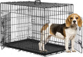 Animal Pet Cage with Plastic Tray and Handle, 36 Inches, Large