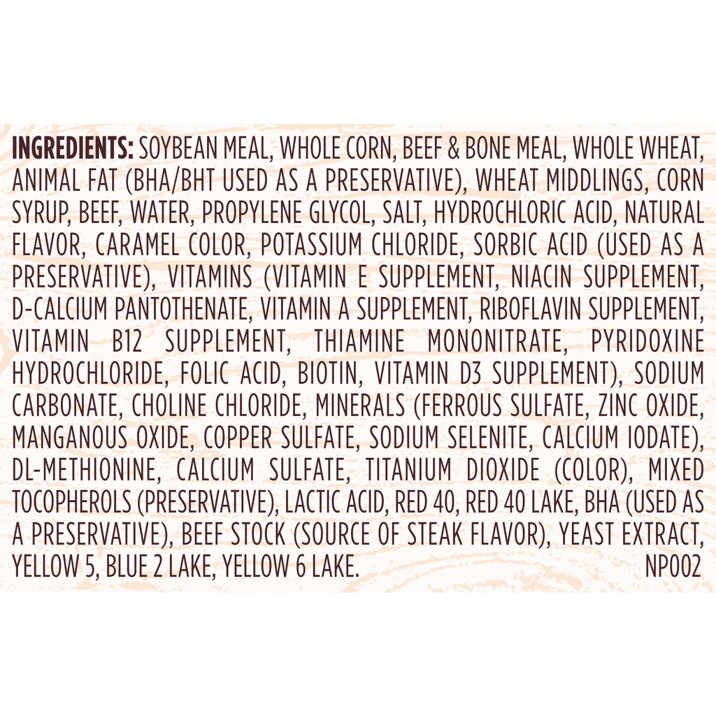 Kibbles 'N Bits Triple Steak Flavor Dry High Protein Dog Food 40 Lb Bag