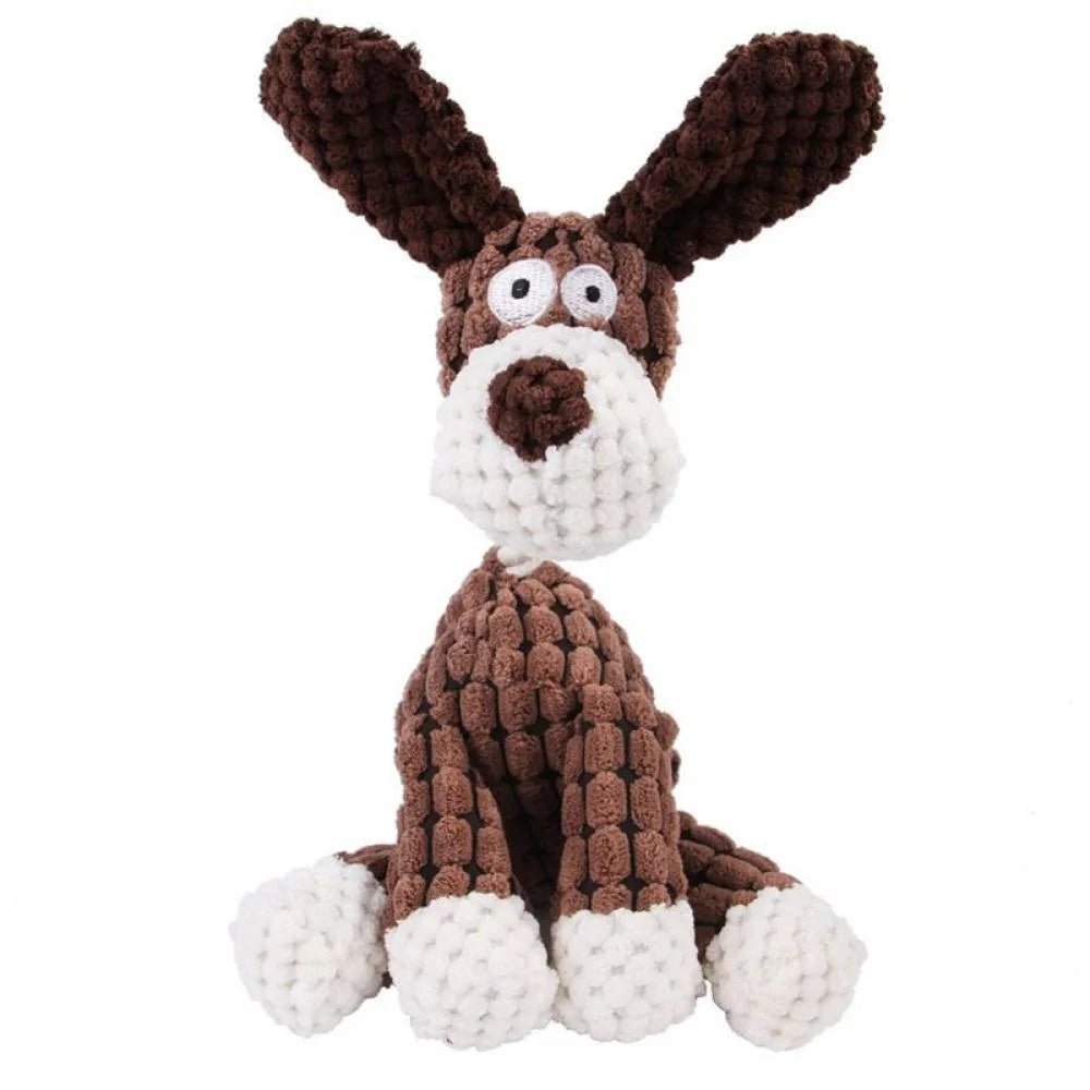 Plush Squeaky Dog Toy, Multi-Color, Large