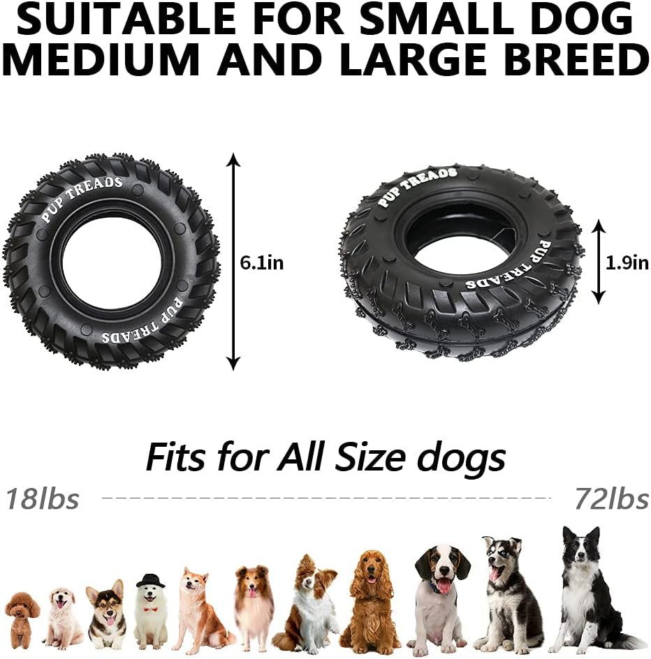 Dog Chew Toys for Aggressive Chewers，Tough Durable Cleaning Toothbrush Natural Rubber Indestructible Dog Toys，Biting Chasing Training Pet Toy for Small and Medium Dog Puppy (Black)