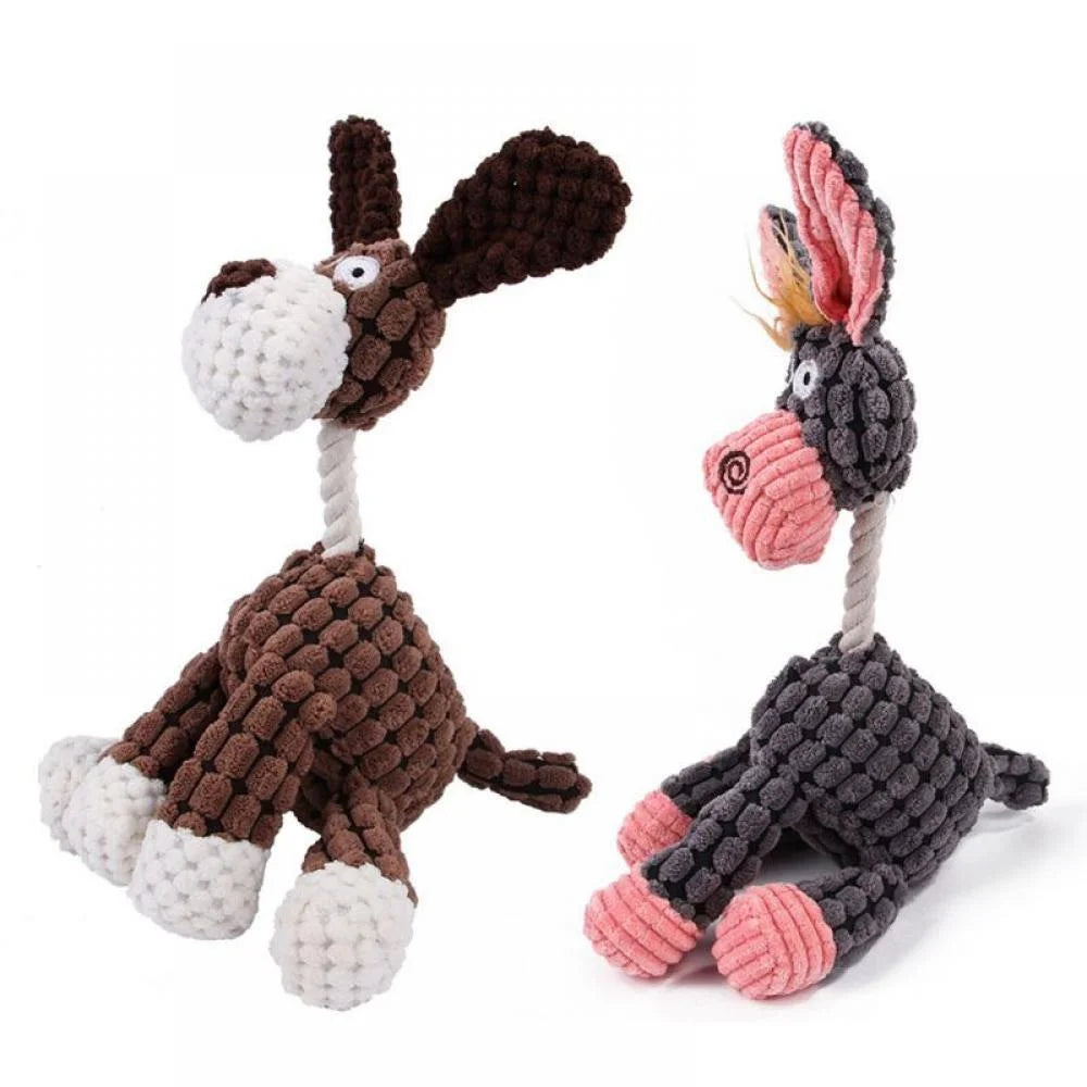 Plush Squeaky Dog Toy, Multi-Color, Large